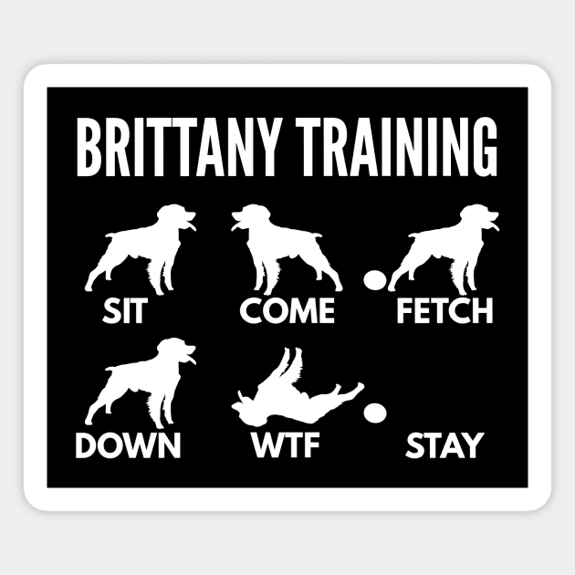 Brittany Training Brittany Spaniel Tricks Magnet by DoggyStyles